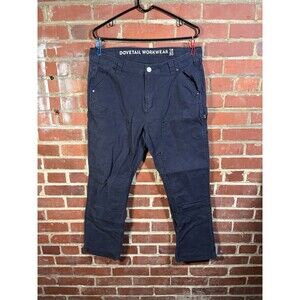 DOVETAIL Workwear Pants Anna Taskpant Canvas Blue Womens 18/30, Real 36x28.5
